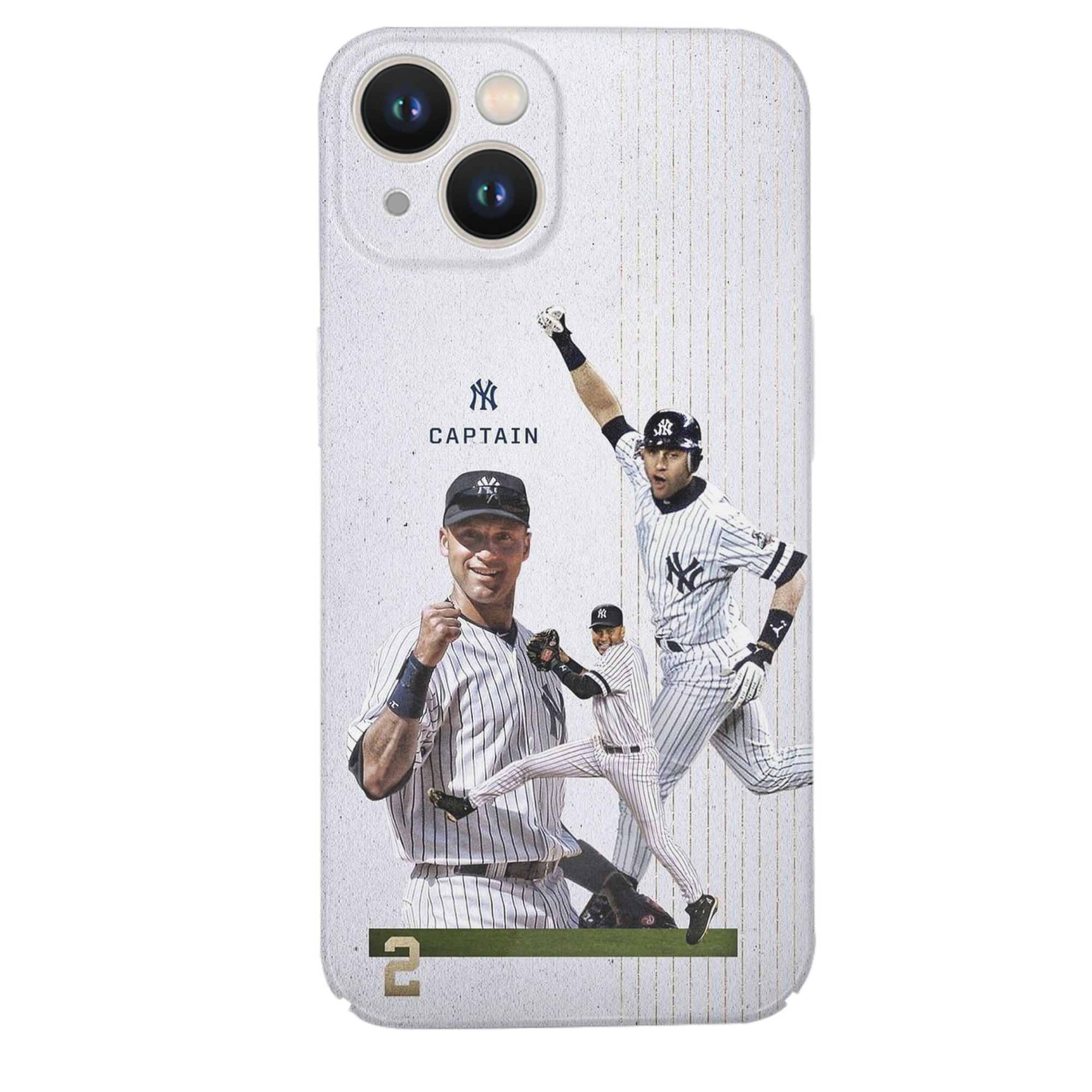 Derek Jeter 106 IPhone 14 Series Full-Cover Hard Case – Shockproof With Raised Camera Protection – Precise Cutouts, Wireless Charging Compatible – Durable, Anti-Yellowing, Easy To Clean